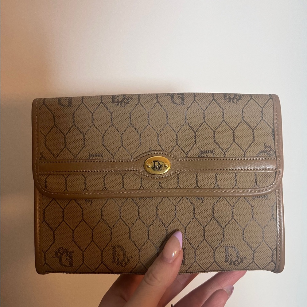 Dior honeycomb pouch